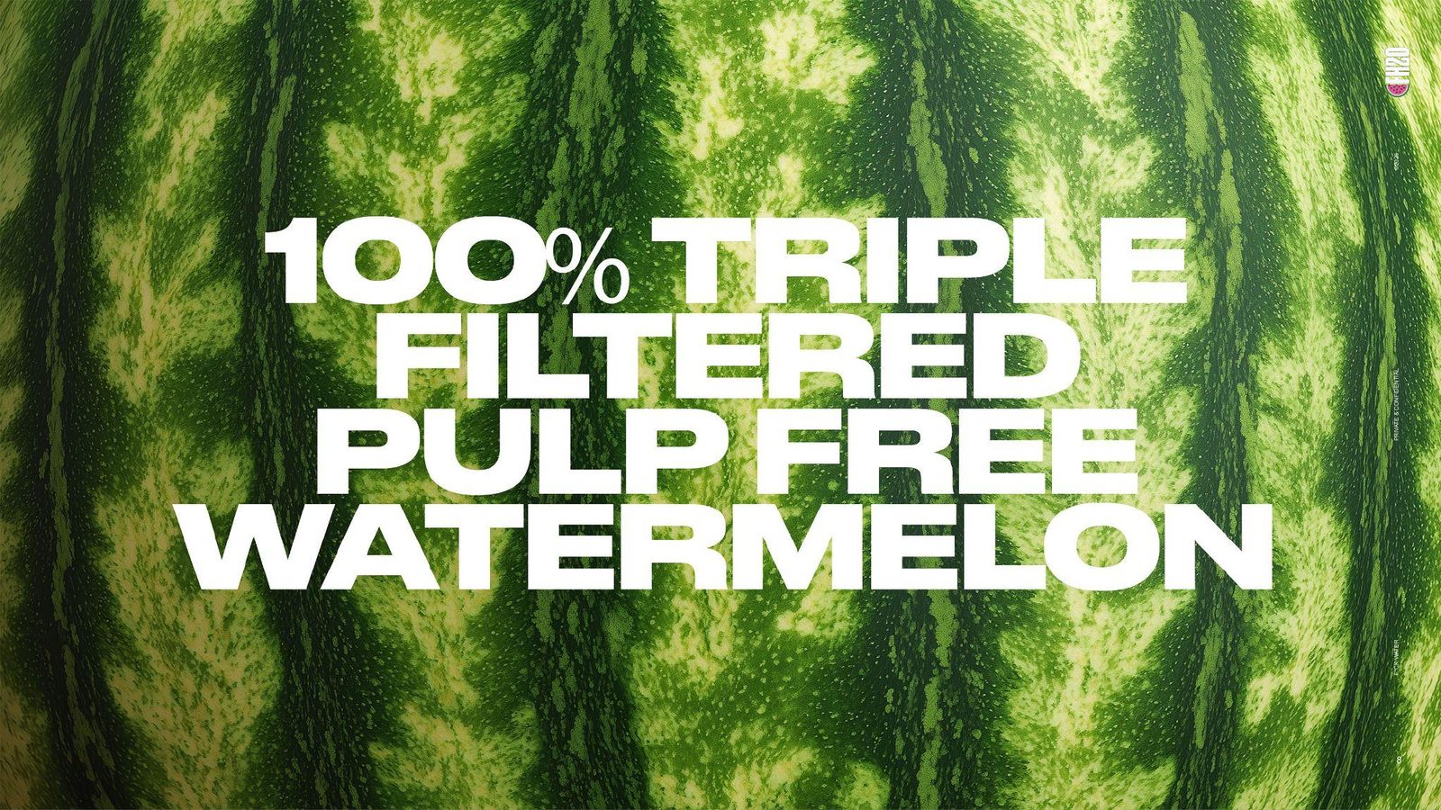 100% triple filtered pulp free watermelon